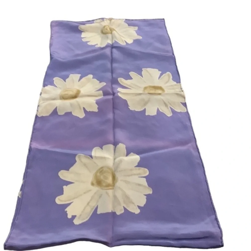 55” long‎ Lavender Floral Scarf